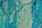Polished Blue River Chrysocolla Slice - Arizona #167533-1